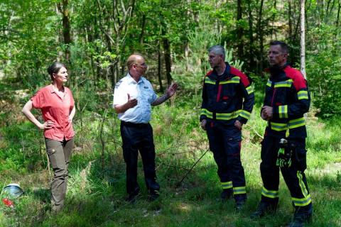 Im Fuchsbau - Organisatoren mit Ministerin Staudte
