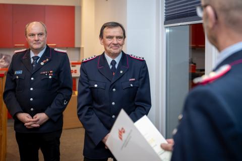 Ehrung Emil Soetebeer 50 Jahre FF